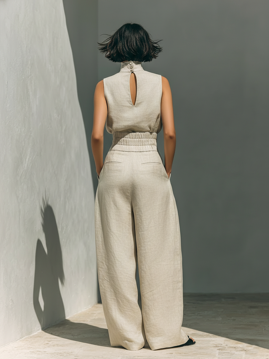 Marieke | Conjunto con Top de Cuello Alzado