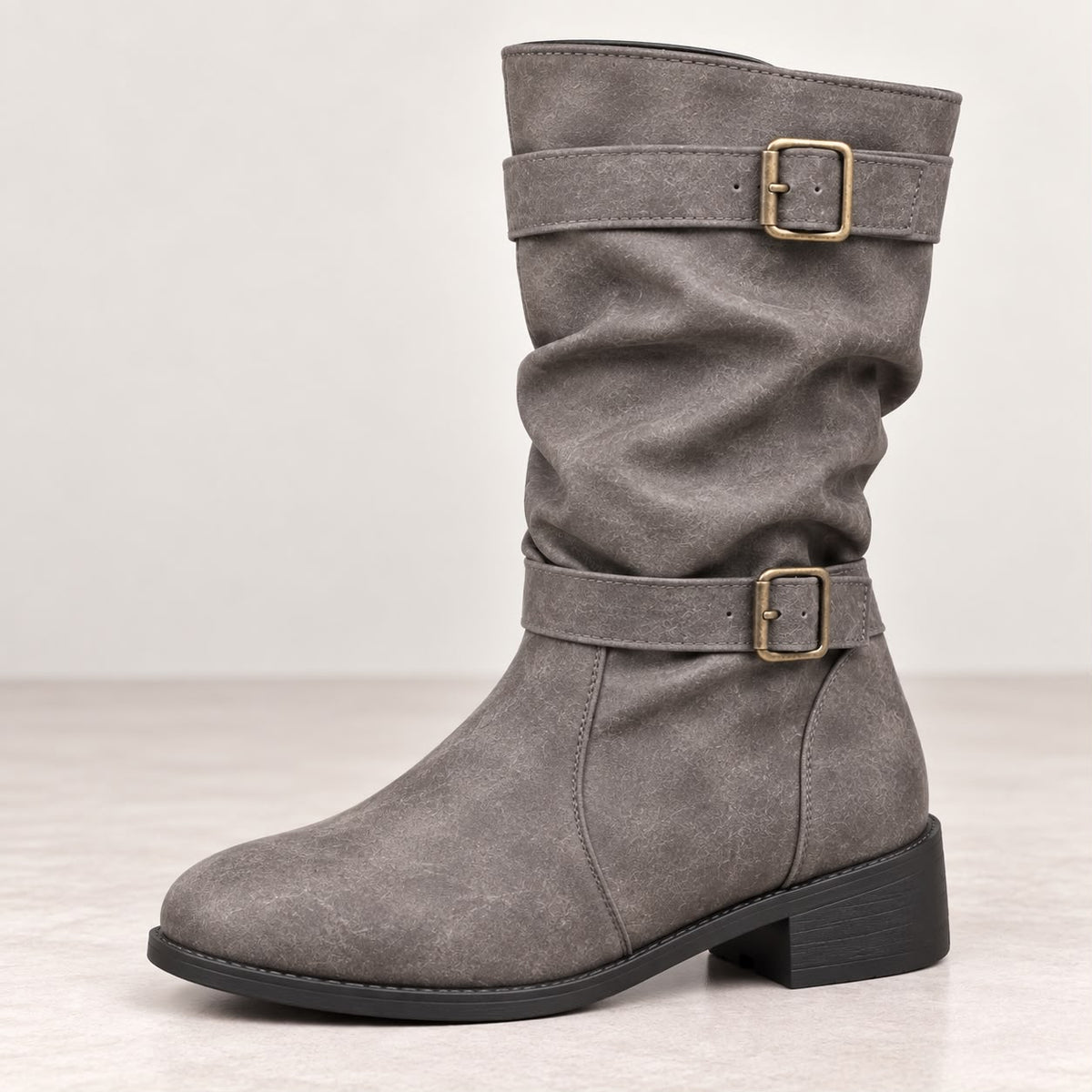 Dalia | Botines de otoño con tacón bajo y hebilla