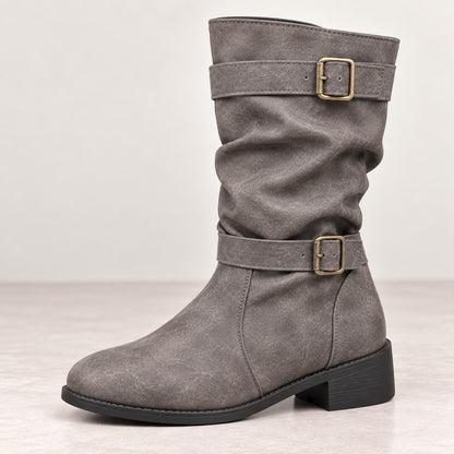 Dalia | Botines de otoño con tacón bajo y hebilla