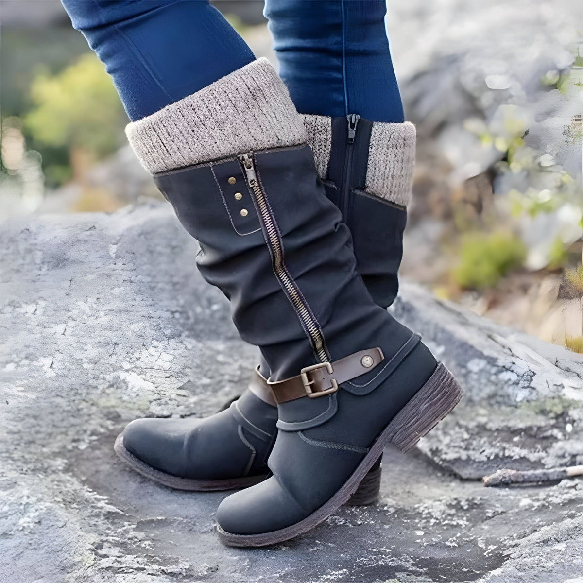 Faye™ | Elegante bequeme Stiefel mit stützendem Fußbett