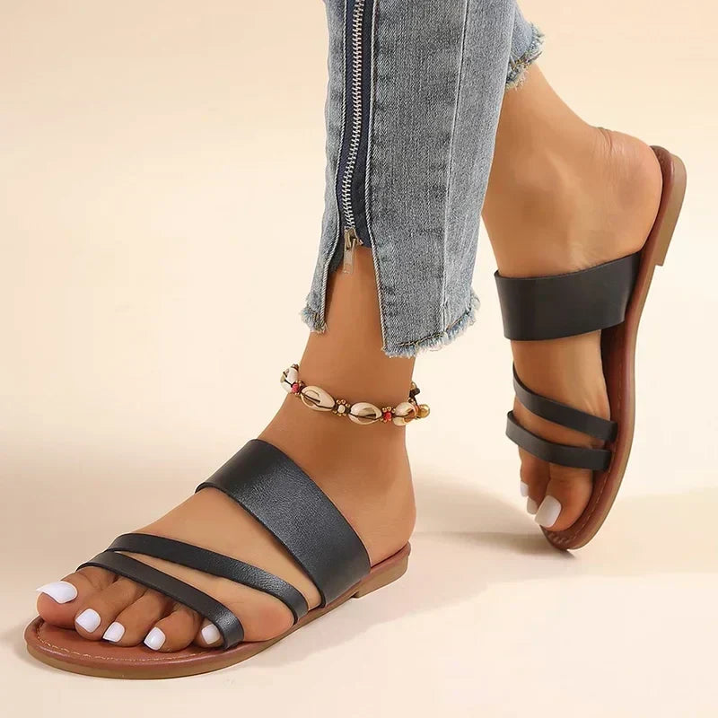 Rosalba | Sandalias Planas Casuales y Confortables