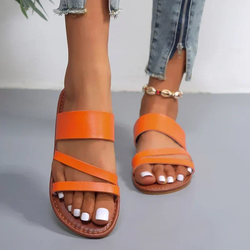 Rosalba | Sandalias Planas Casuales y Confortables