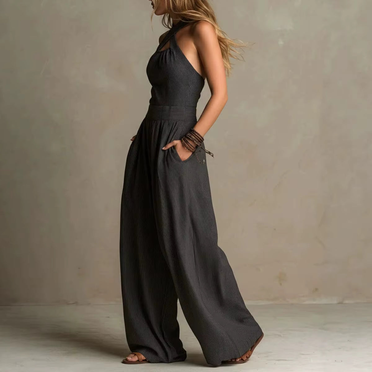 Valentina | Eleganter Overall mit Wickelausschnitt