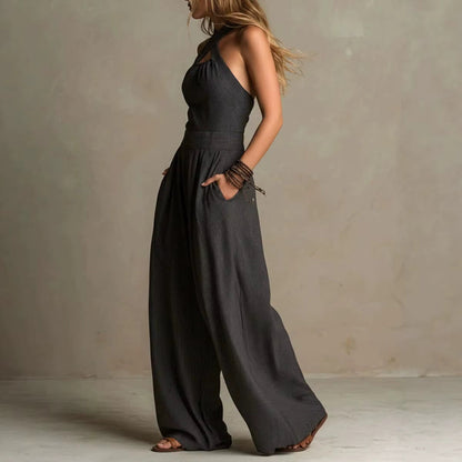 Valentina | Eleganter Overall mit Wickelausschnitt