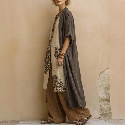 Chiara | Bohème-3-teiliges Set mit geometrischem Muster
