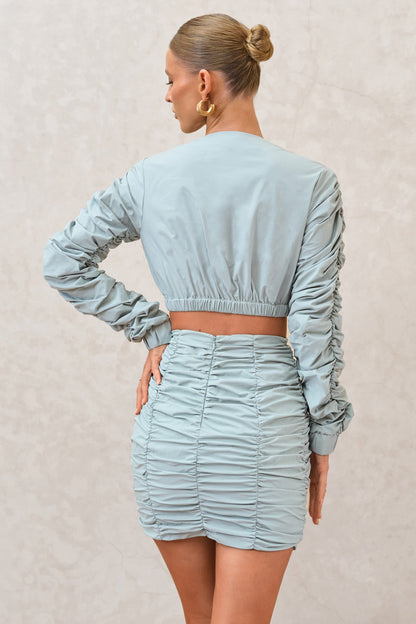 Break Of Day | minifalda fruncida Verde sage