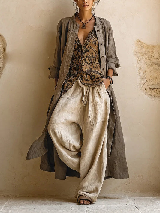 Camilla | Boho-Dreiteiler mit Print