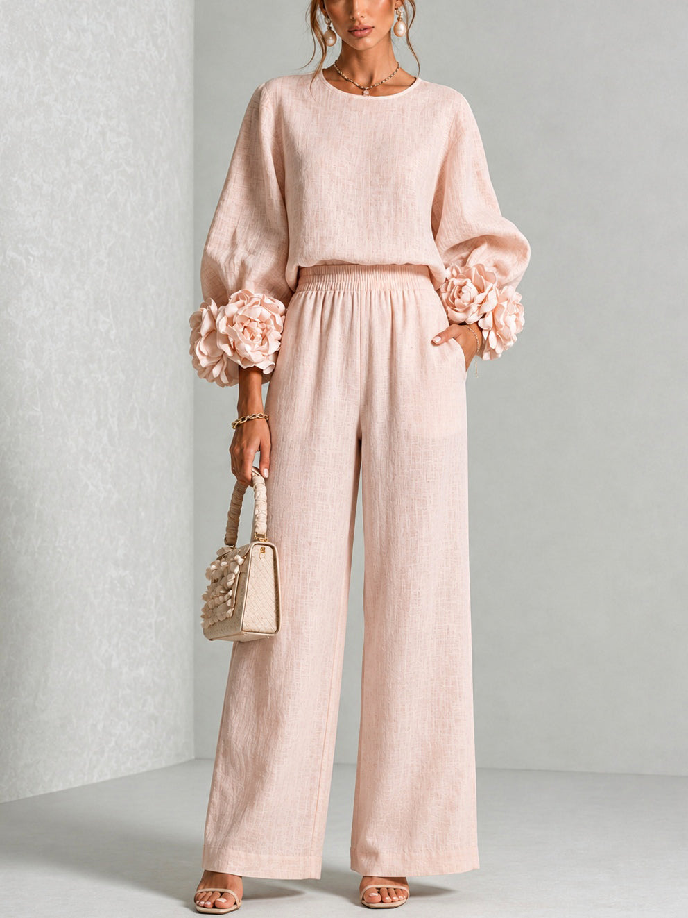 Britt™ | Bequemes passendes Set mit Blumen