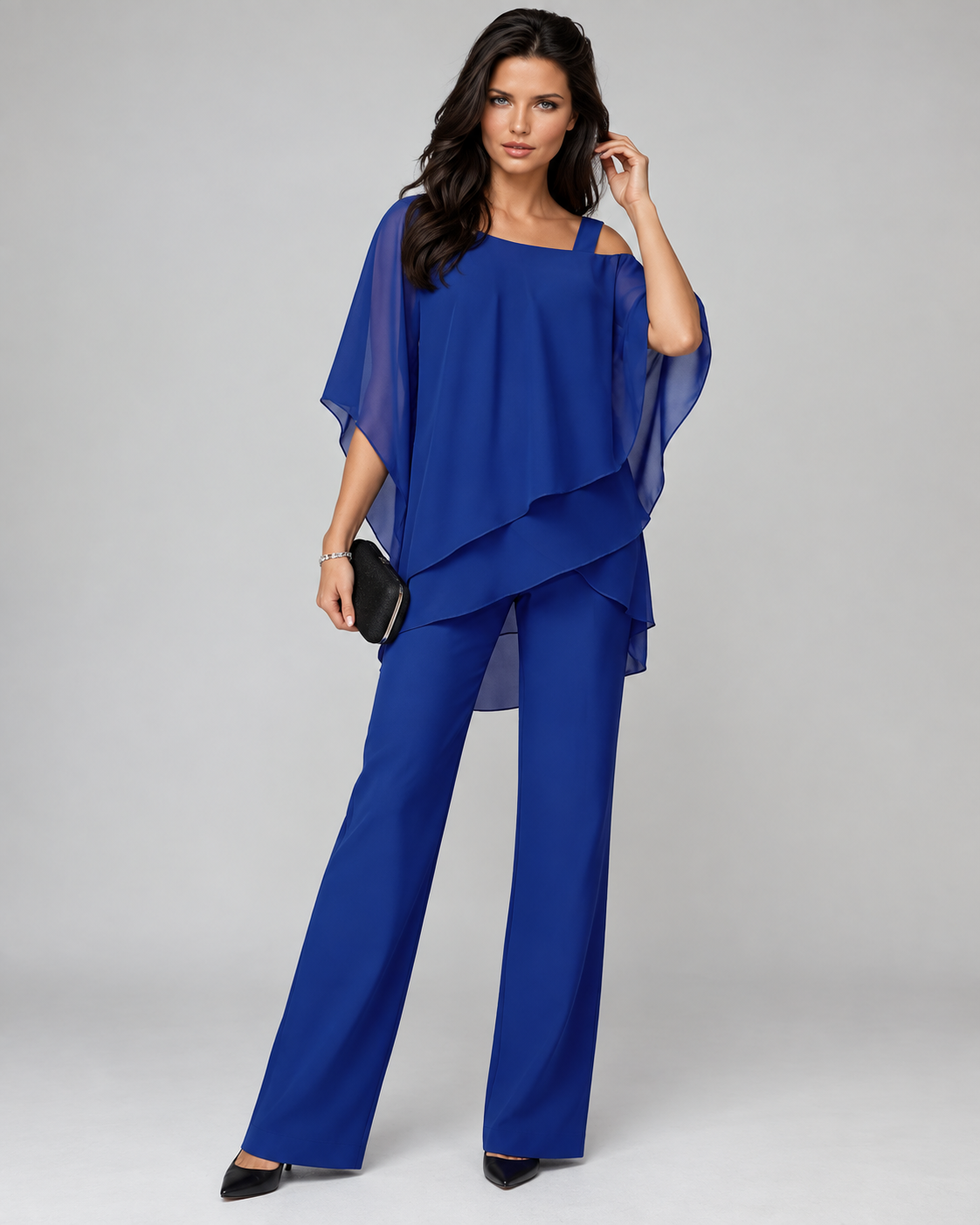Monique™ | Elegantes zweiteiliges Set mit Lagen-Top