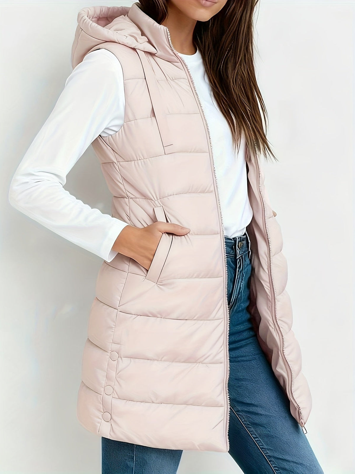 Tira™ | Chaleco Largo Acolchado Elegante