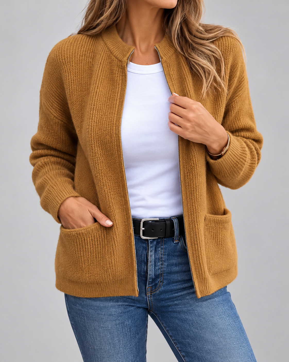 Merel™ | Cardigan en maille chaud avec poches