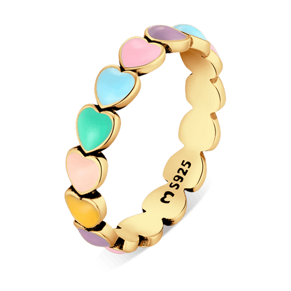 Anillo Colorful Hearts