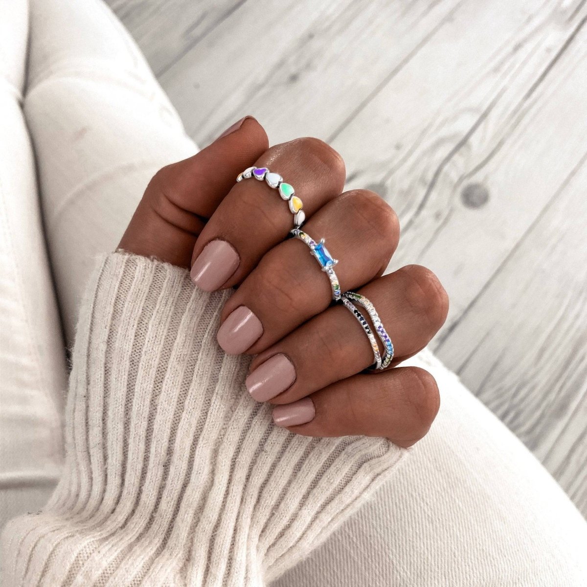Anillo Colorful Hearts