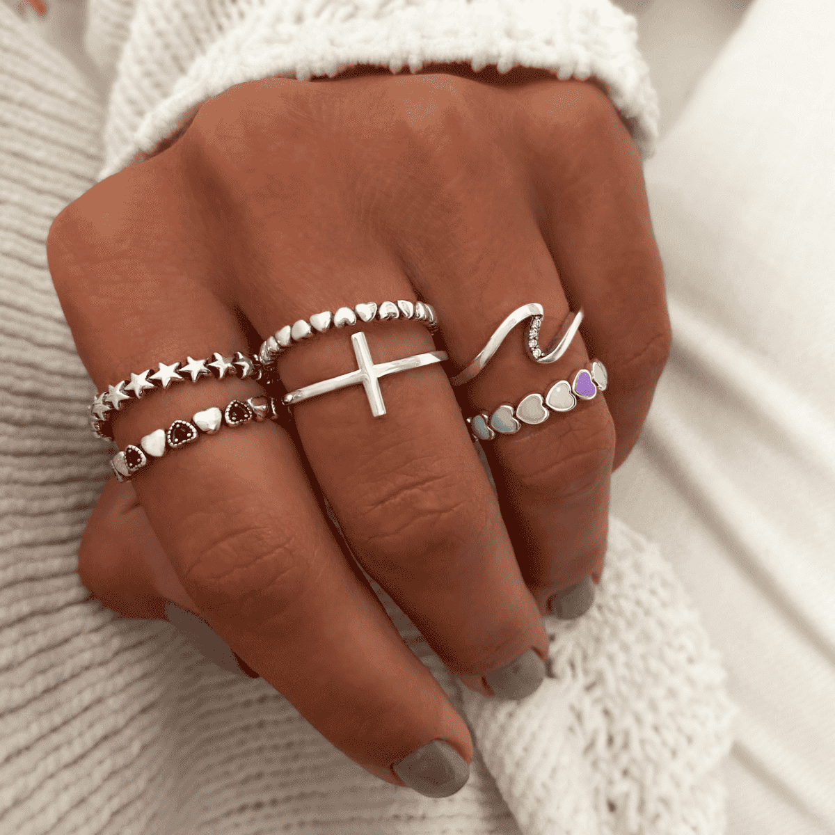 Anillo Colorful Hearts