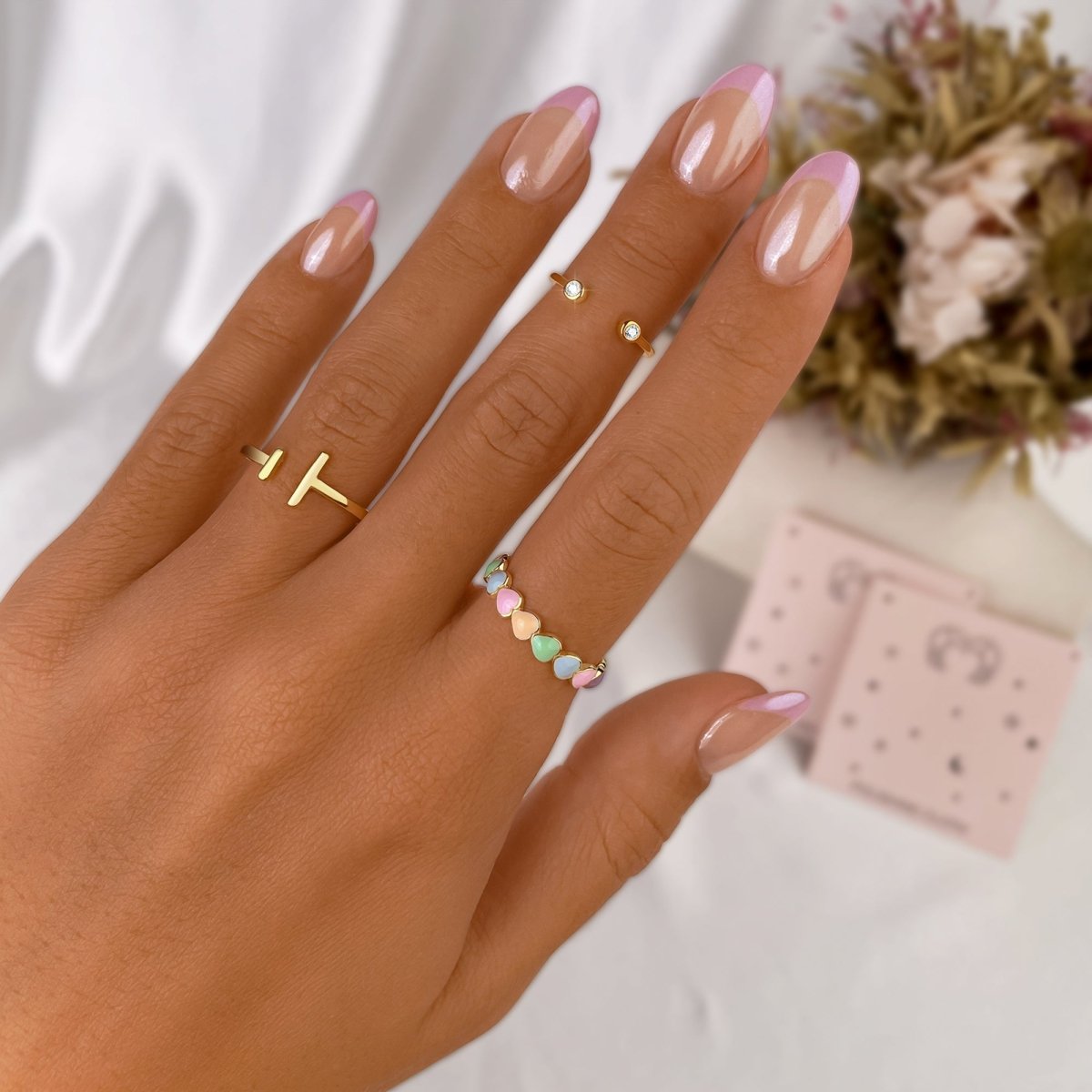 Anillo Colorful Hearts