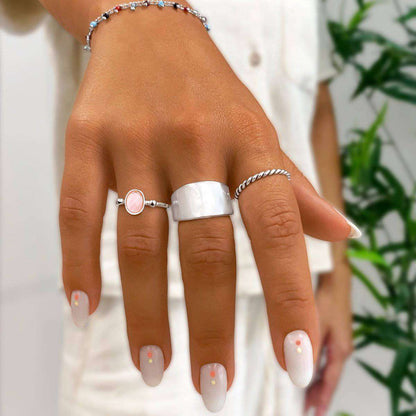 Anillo Rosa Brillo