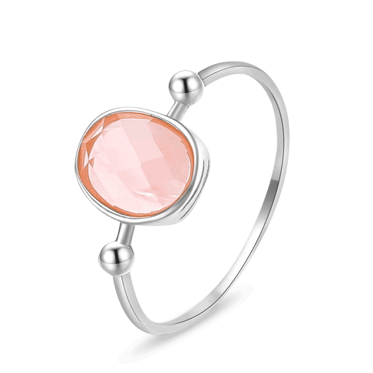 Anillo Rosa Brillo