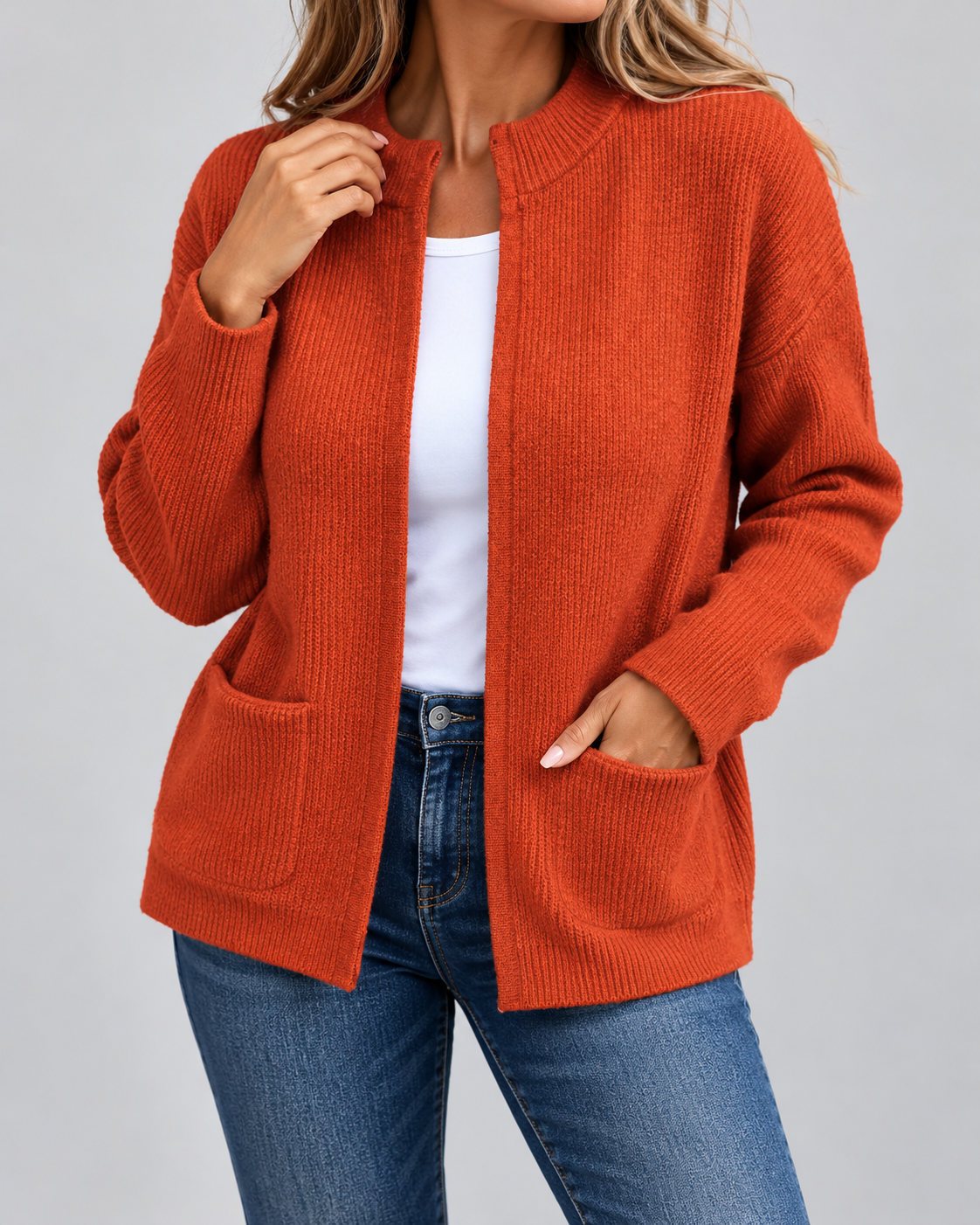 Merel™ | Cardigan en maille chaud avec poches