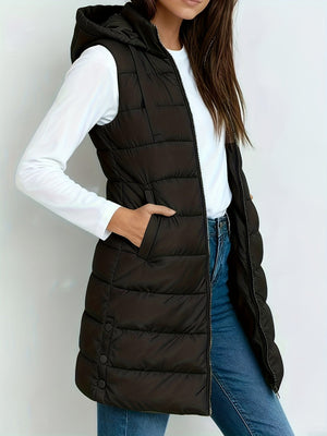 Tira™ | Chaleco Largo Acolchado Elegante
