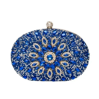 Celeste | Clutch con Strass y Detalle de Nudo