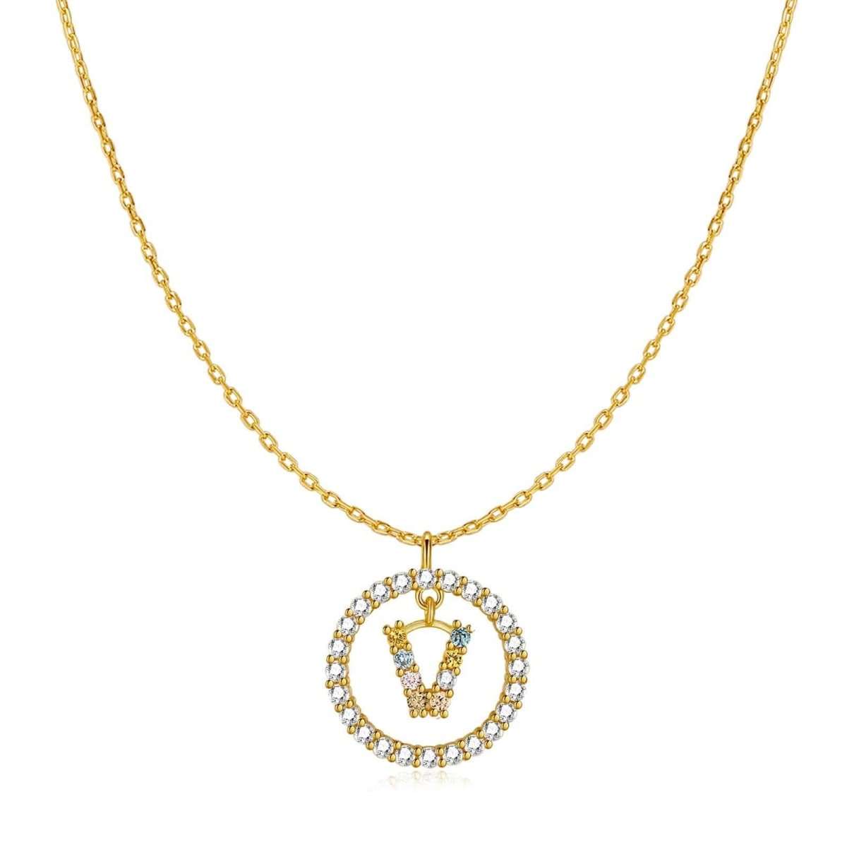 Collar Iniciales Brillantes