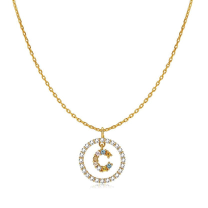 Collar Iniciales Brillantes