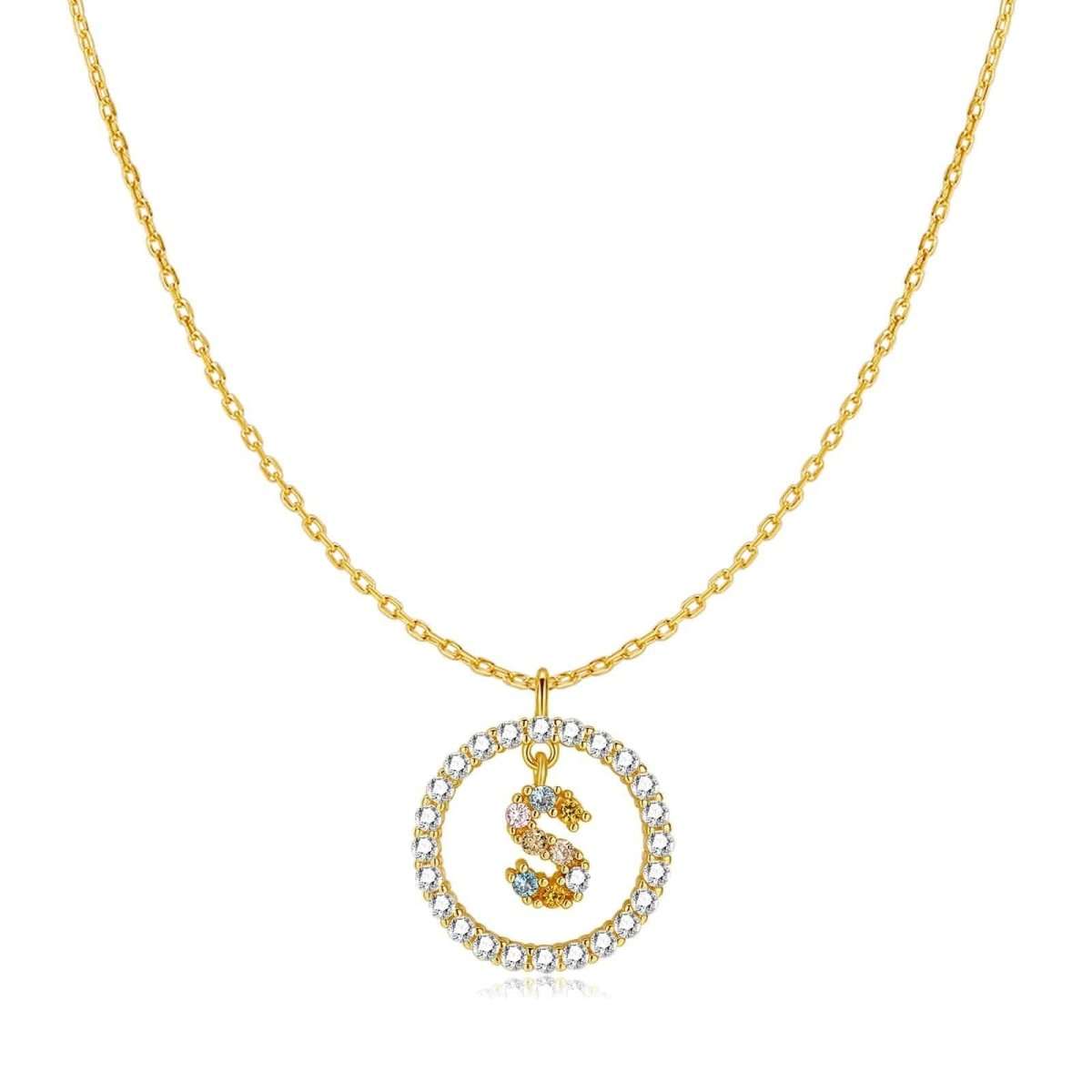 Collar Iniciales Brillantes