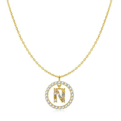 Collar Iniciales Brillantes