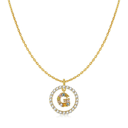 Collar Iniciales Brillantes