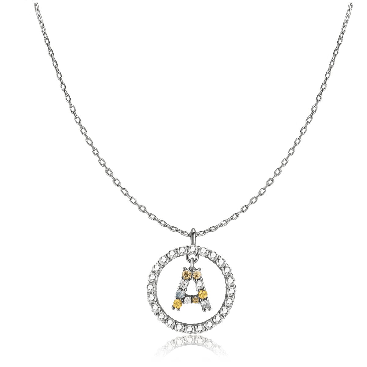Collar Iniciales Brillantes