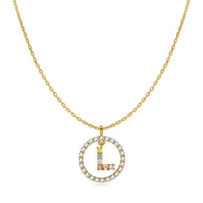 Collar Iniciales Brillantes