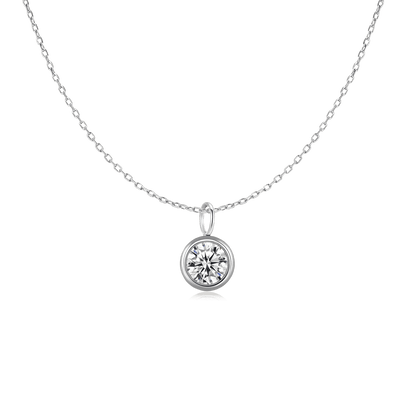Collar Zirconia Círculo