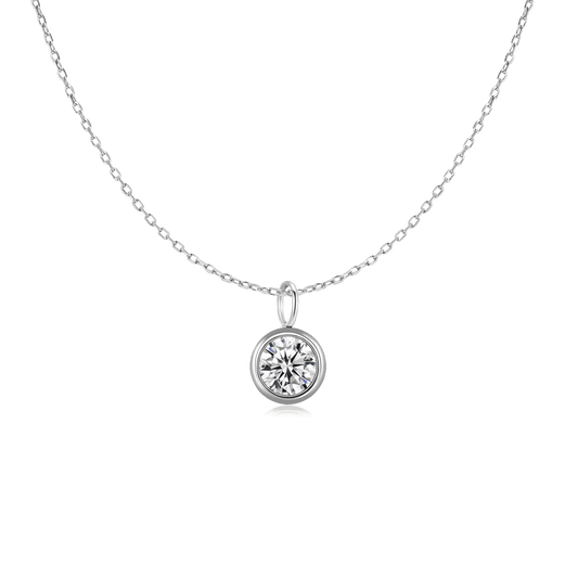 Collar Zirconia Círculo