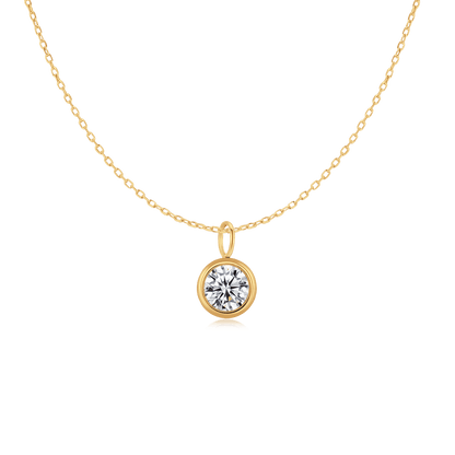 Collar Zirconia Círculo