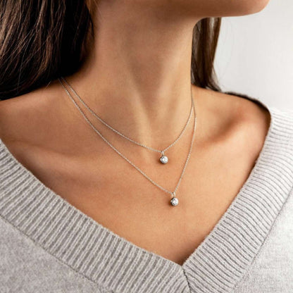 Collar Zirconia Círculo