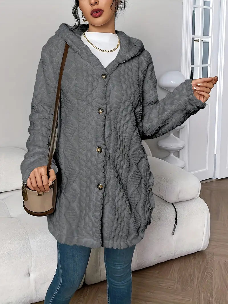 Lisa™ | Veste teddy chaude à capuche