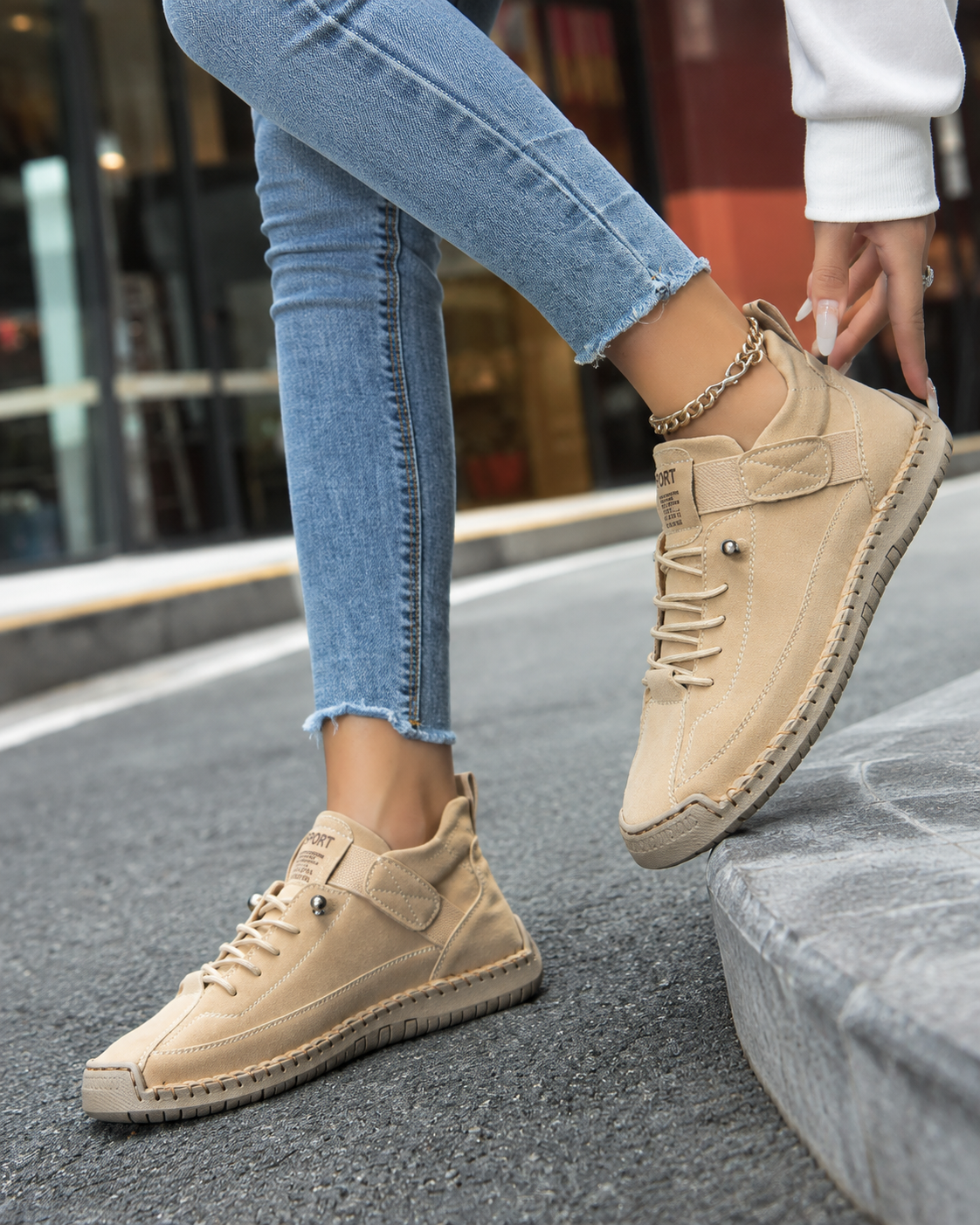 Renate™ | Bequeme orthopädische Sneaker mit Klettverschluss