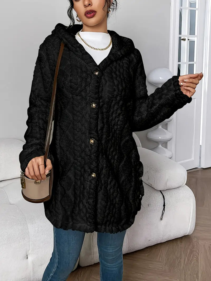 Lisa™ | Veste teddy chaude à capuche