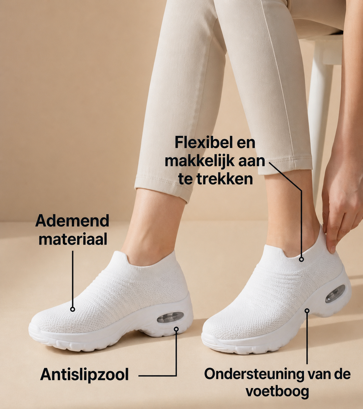 Veya™ | Baskets orthopédiques confortables et stylées