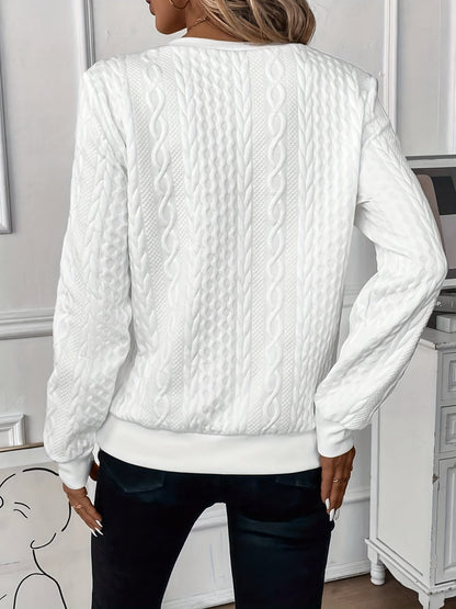 Julia™ | Eleganter Strickpullover mit Reißverschluss