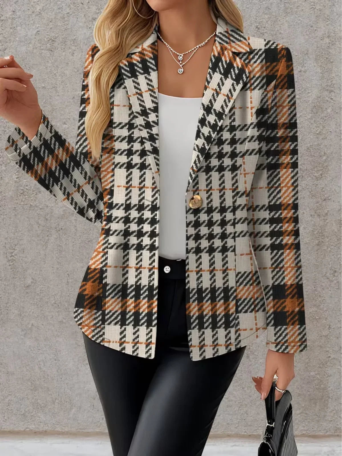 Tessa™ | Eleganter Blazer mit abstraktem Print