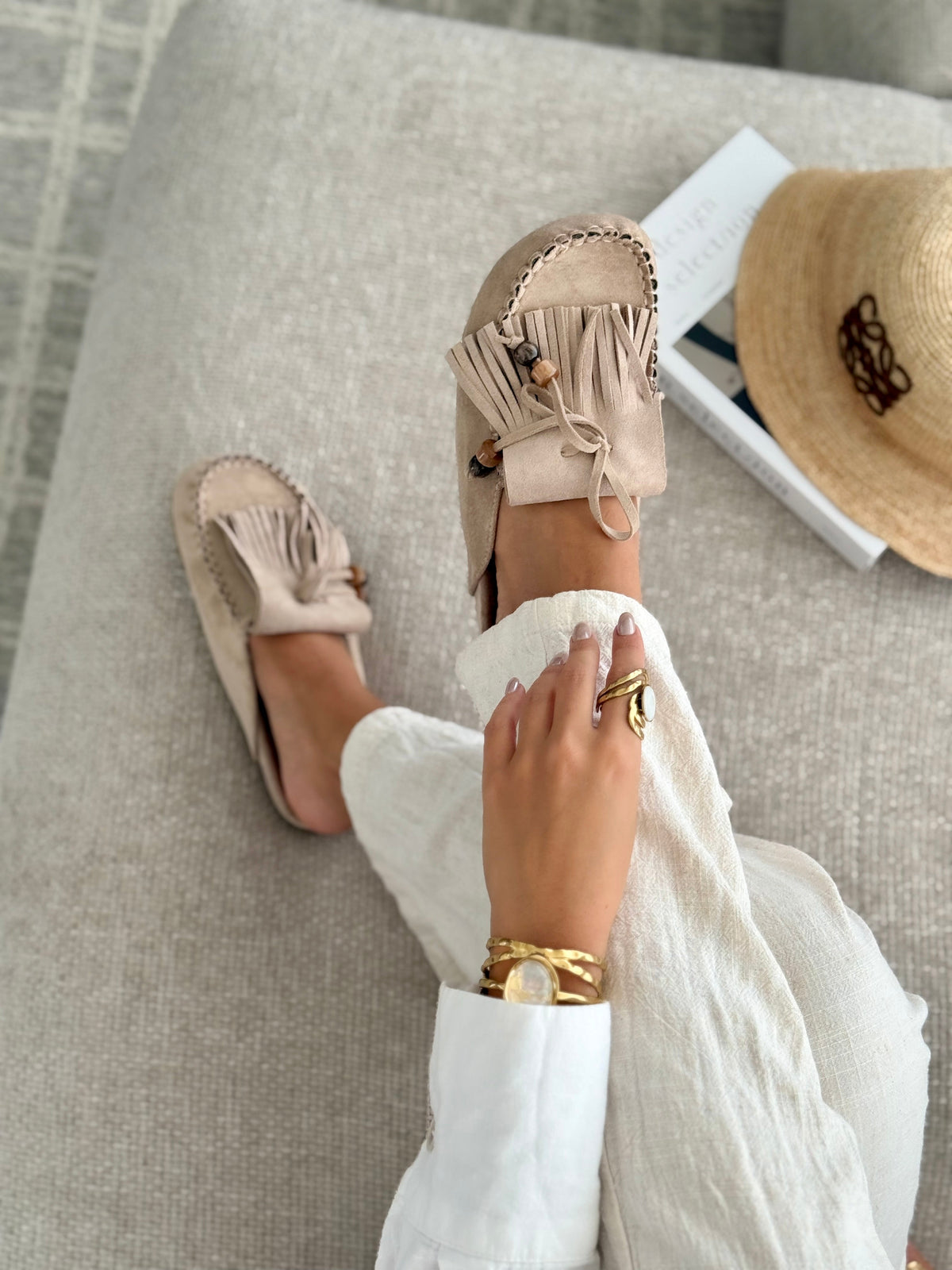 Sabrina | Mules Planas de Estilo Bohemio