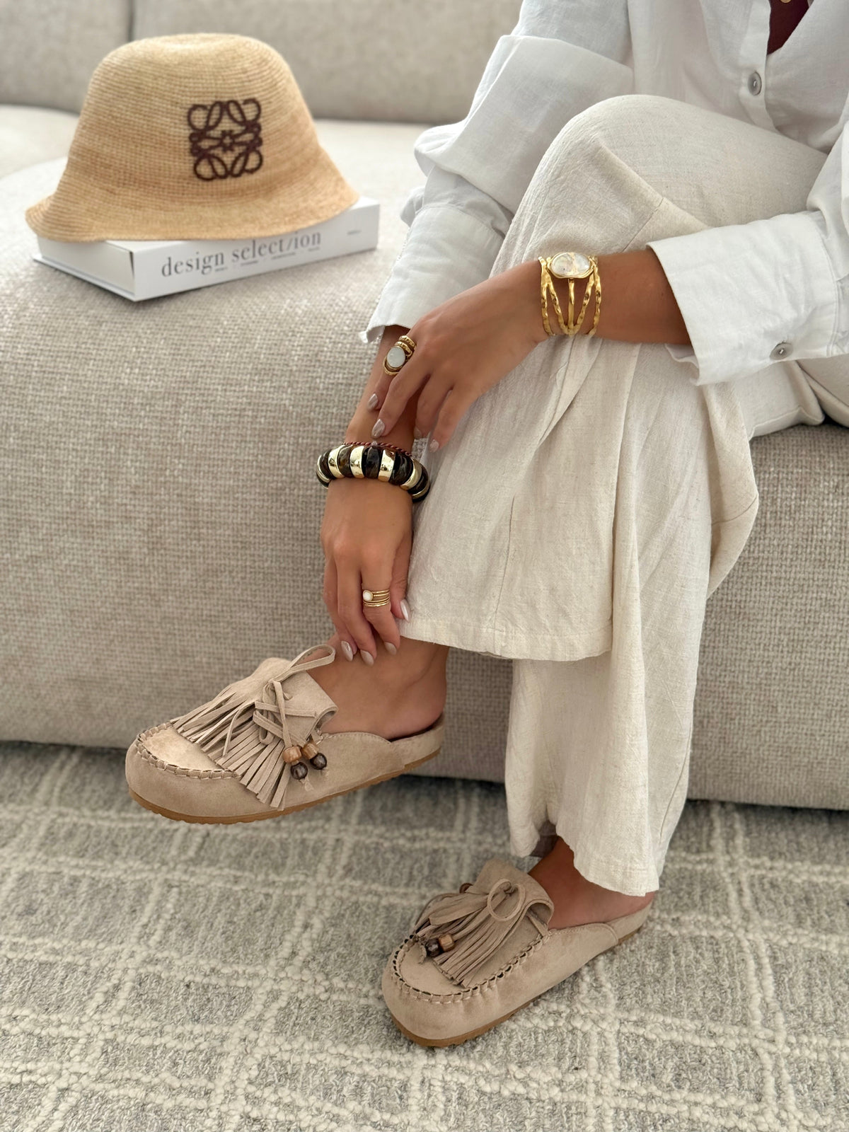 Sabrina | Mules Planas de Estilo Bohemio