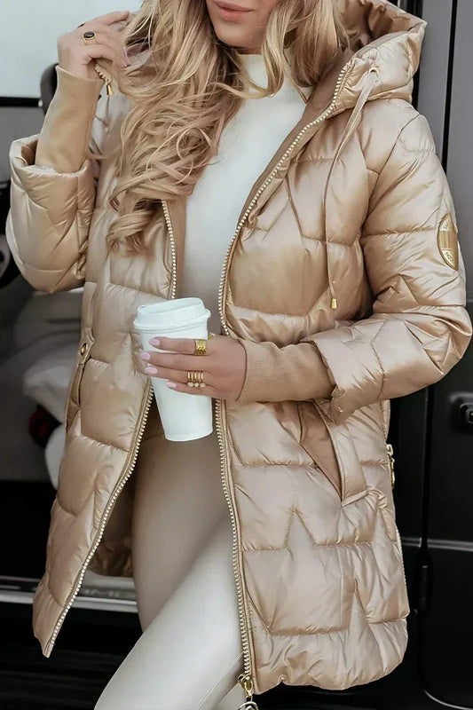 Mika™ | Abrigo de Invierno Acolchado Cálido con Capucha