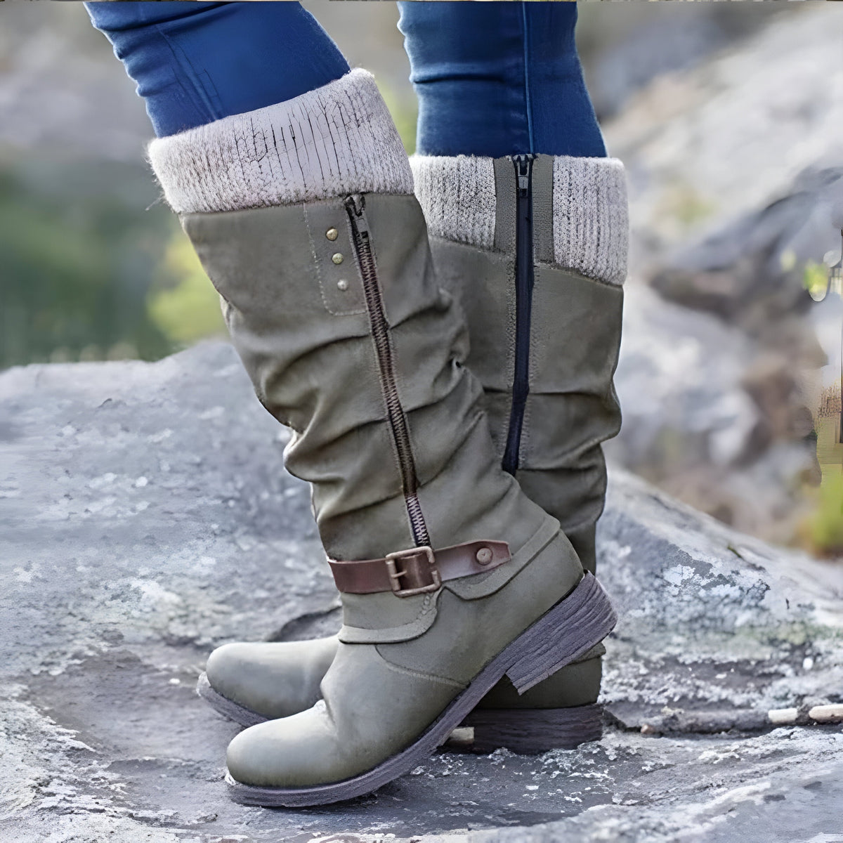 Faye™ | Elegante bequeme Stiefel mit stützendem Fußbett