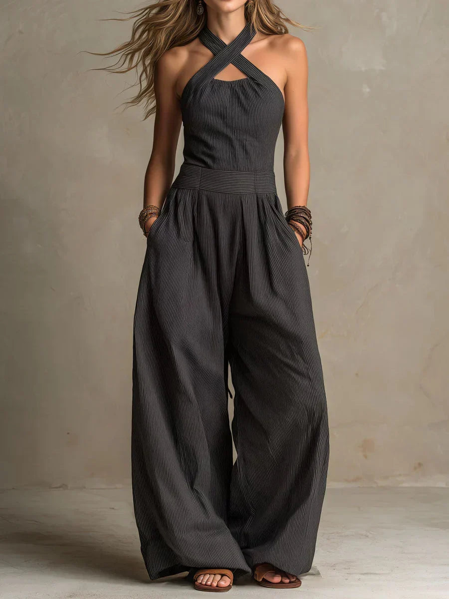 Bianca | Overall mit elegantem gekreuztem Ausschnitt