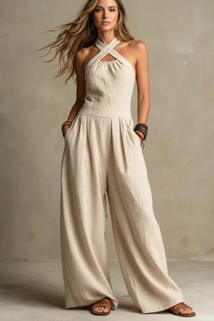 Valentina | Eleganter Overall mit Wickelausschnitt