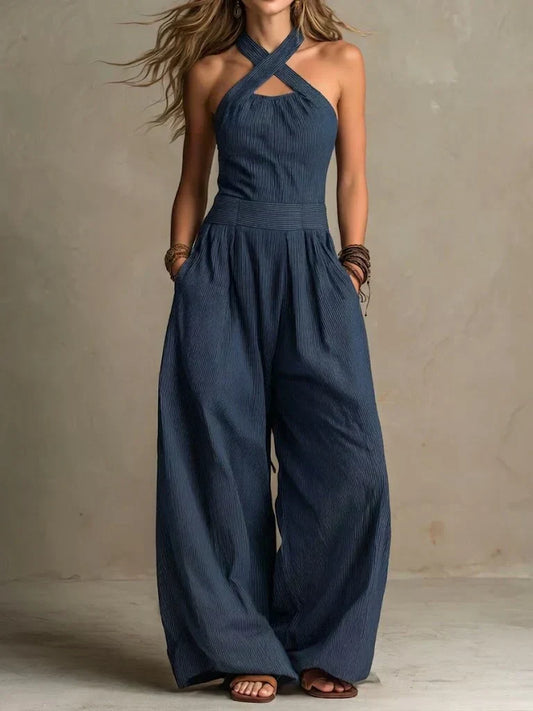 Valentina | Eleganter Overall mit Wickelausschnitt