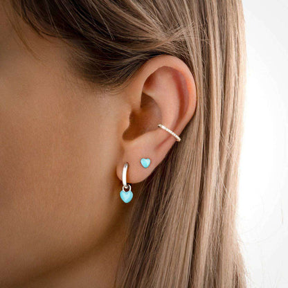 Pendientes Aros Corazón