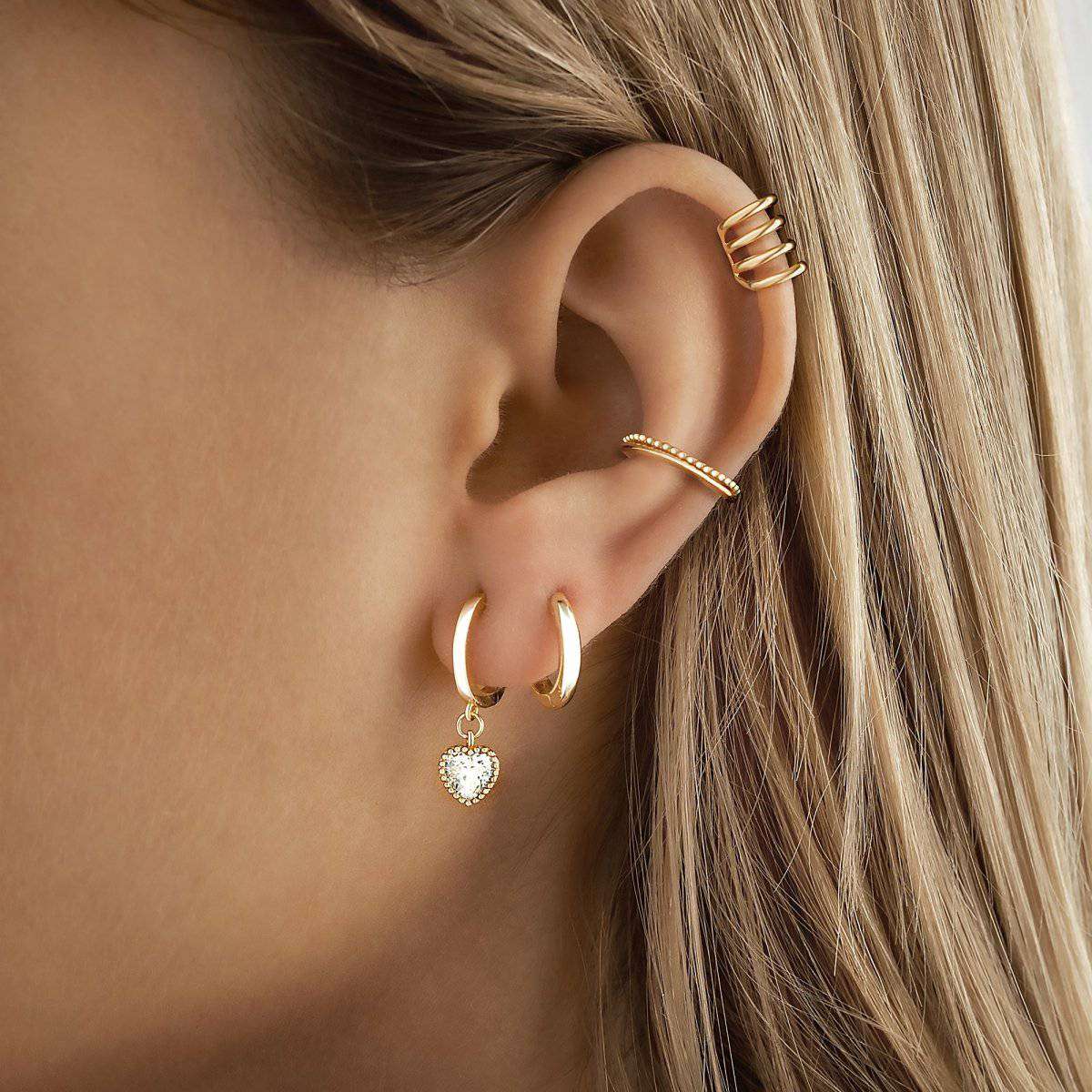 Pendientes Corazón Cristal